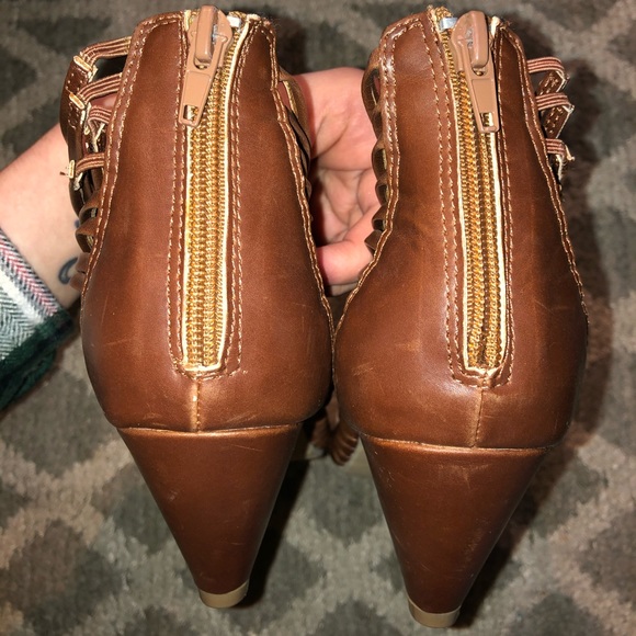 Brown Braided Heels - Picture 7 of 8